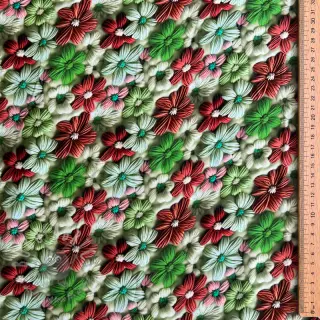 Viskoosi RAYON POPLIN Knitted design E digital print