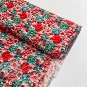 Viskoosi RAYON POPLIN Knitted design D digital print