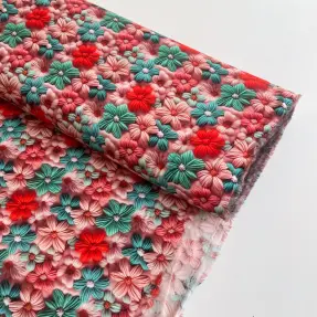 Viskóza RAYON POPLIN Knitted design D digital print