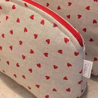 Sisustuskangas Linenlook Little love heart