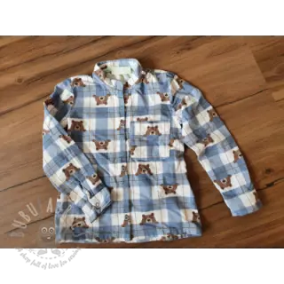 Puuvillakangas FLANNEL Bear check jeans