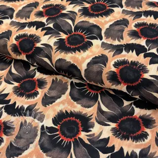 Viskoosi pellavalla Sunlower design B digital print