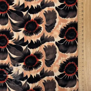 Viskoosi pellavalla Sunlower design B digital print
