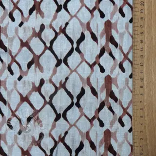 Viskoosi pellavalla Ivy Diamonds design A digital print