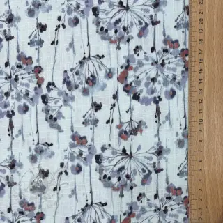 Viskoosi pellavalla Agapanthus design B digital print