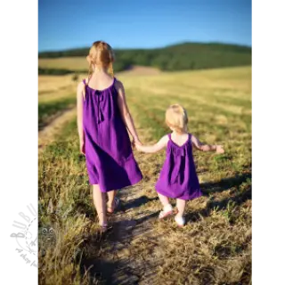 Kaksinkertainen harsokangas/musliini violet