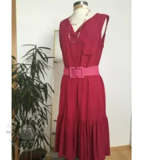 Puuvillapopliini cerise