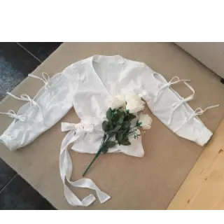 Ľan predpraný white
