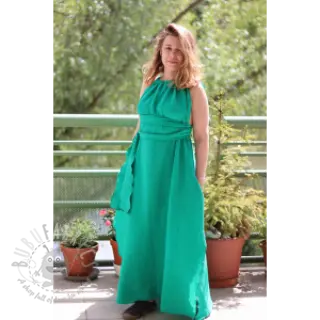 Kaksinkertainen harsokangas/musliini hunter green ORGANIC