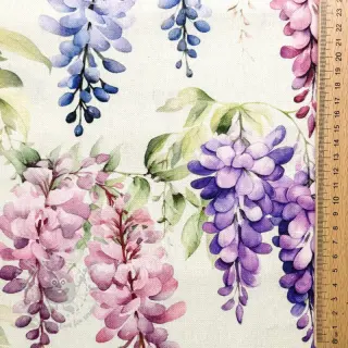 Sisustuskangas Serene Wisteria Charm digital print