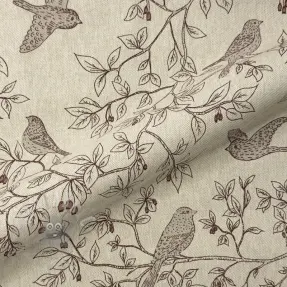 Sisustuskangas Linenlook premium Branch Bird Song