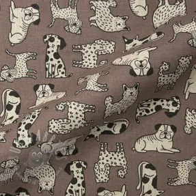 Sisustuskangas Linenlook premium Dog Wildlife Art