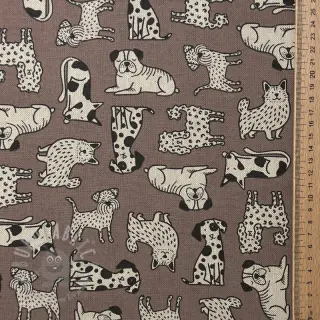 Sisustuskangas Linenlook premium Dog Wildlife Art