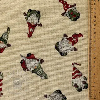 Sisustuskangas GOBELIN PREMIUM Tomte Holiday Joy