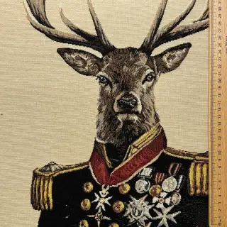 Dekoračná látka GOBELIN PREMIUM Deer Admiral Statue PANEL