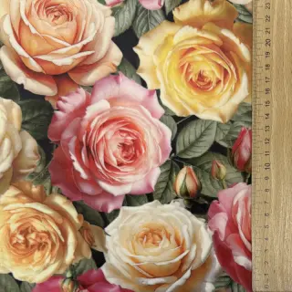 Dekoračná látka VELVET Romantic Rose Charm
