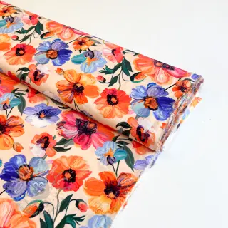 Viskoosi RADIANCE Flower Nina digital print