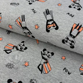 Neulos NEON Super heroes light grey melange