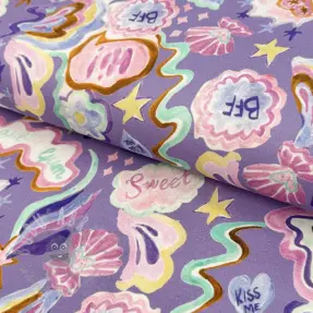 Neulos Shells lavender digital print