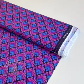 Viskoosi RADIANCE Graphic navy digital print