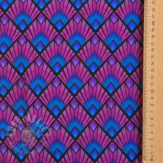 Viskoosi RADIANCE Graphic navy digital print
