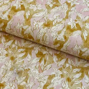 Viskoosi pellavalla CREPE Flowers Tomi digital print