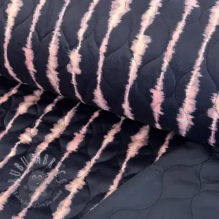 Tikattu kangas VELVET Stripes navy