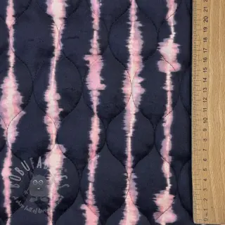 Tikattu kangas VELVET Stripes navy