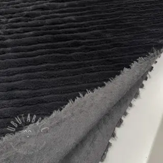 Tekoturkis Stripes anthracite