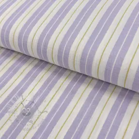 Kaksinkertainen harsokangas/musliini YARN DYED Line purple