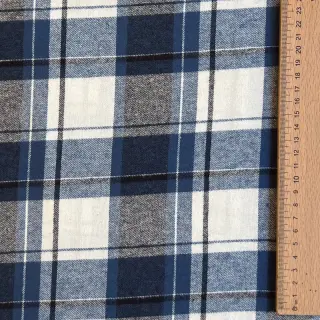 Bavlnená látka YARN DYED CHECK BRUSHED Silva design A