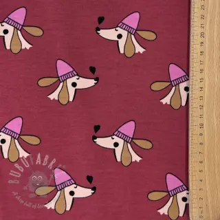 Collegekangas Dogs and hearts red
