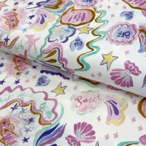 Neulos Shells white digital print