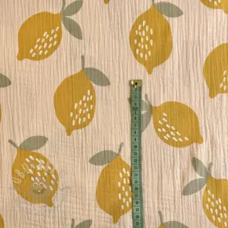 Kaksinkertainen harsokangas/musliini Lemons sand