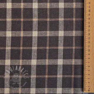 Viskoosi pellavalla YARN DYED Block brown