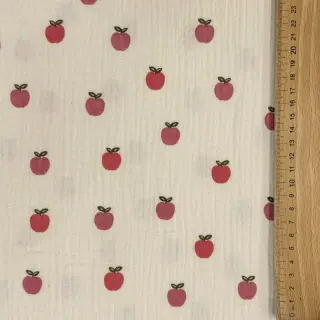 Dvojitá gázovina/mušelín Fruits apple natural