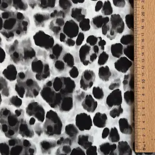 Viskóza SATIN Animal skin black digital print