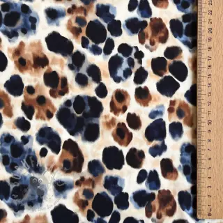 Viskoosi SATIN Animal skin ecru digital print