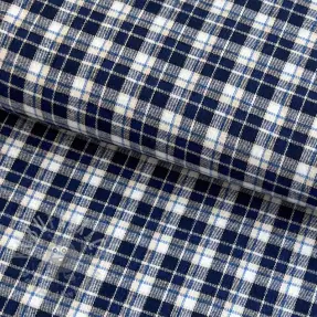 Puuvillakangas YARN DYED CHECK BRUSHED Silva design B