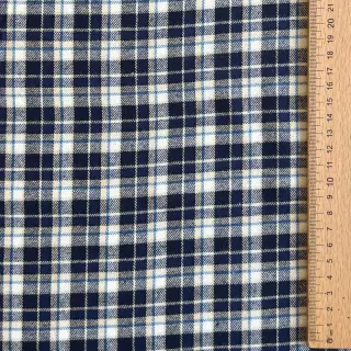 Bavlnená látka YARN DYED CHECK BRUSHED Silva design B
