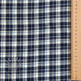Puuvillakangas YARN DYED CHECK BRUSHED Silva design B