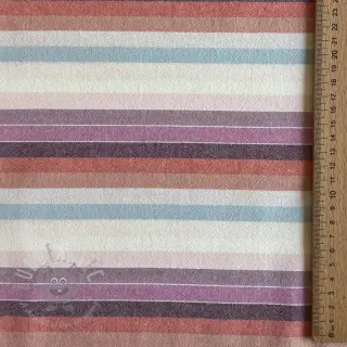 Puuvillakangas YARN DYED Line multi