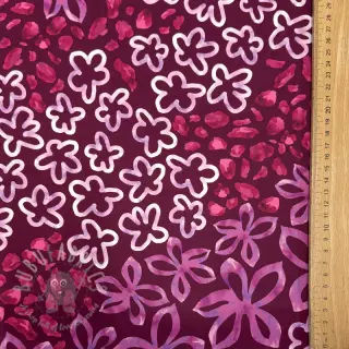 Satiini ROYAL MICRO Abstarct bordeaux
