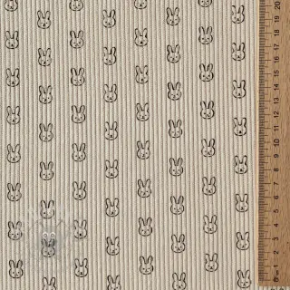 Vakosametti STRETCH Little bunny light sand