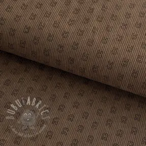 Vakosametti STRETCH Little bunny taupe