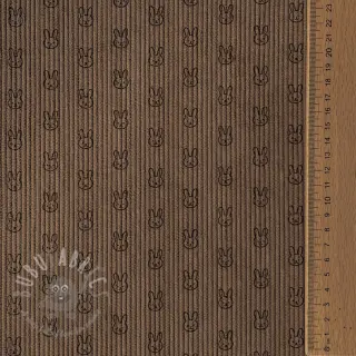 Vakosametti STRETCH Little bunny taupe