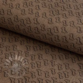 Vakosametti STRETCH Little dino taupe