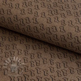 Vakosametti STRETCH Little dino taupe
