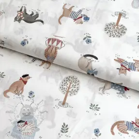 Puuvillakangas Vive la France design Ja digital print