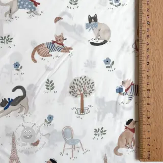 Puuvillakangas Vive la France design A digital print